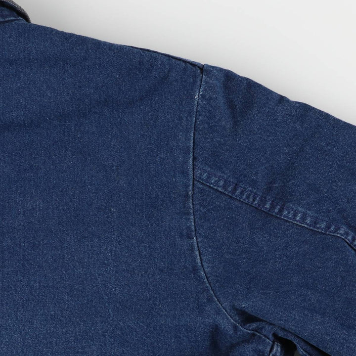 Vintage 1990'S Dickies denim coverall, made in the USA, size L, men's cotton navy blue type Vintage Second Hand