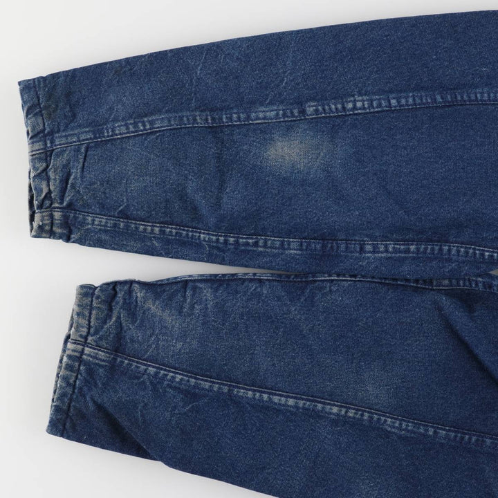 Vintage 1990'S Dickies denim coverall, made in the USA, size L, men's cotton navy blue type Vintage Second Hand