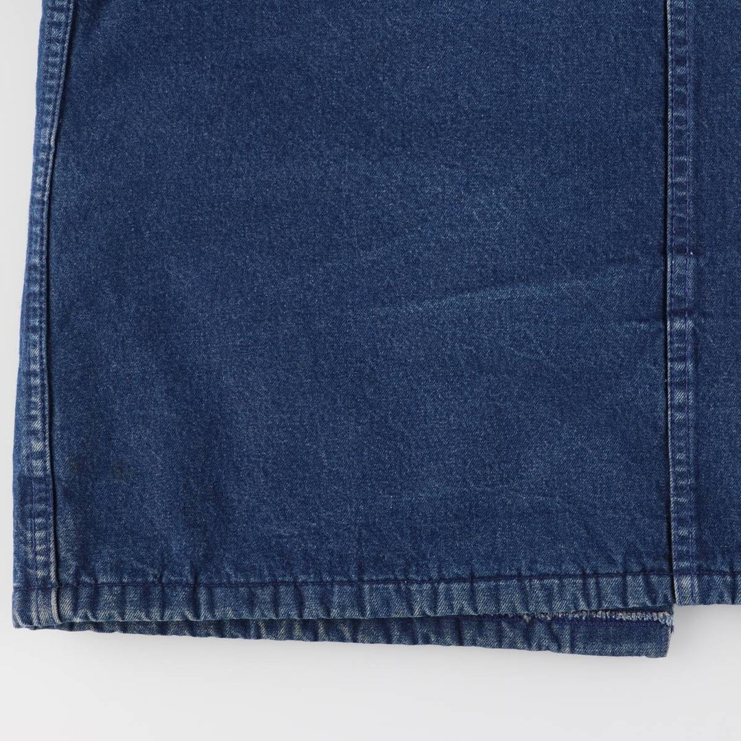 Vintage 1990'S Dickies denim coverall, made in the USA, size L, men's cotton navy blue type Vintage Second Hand