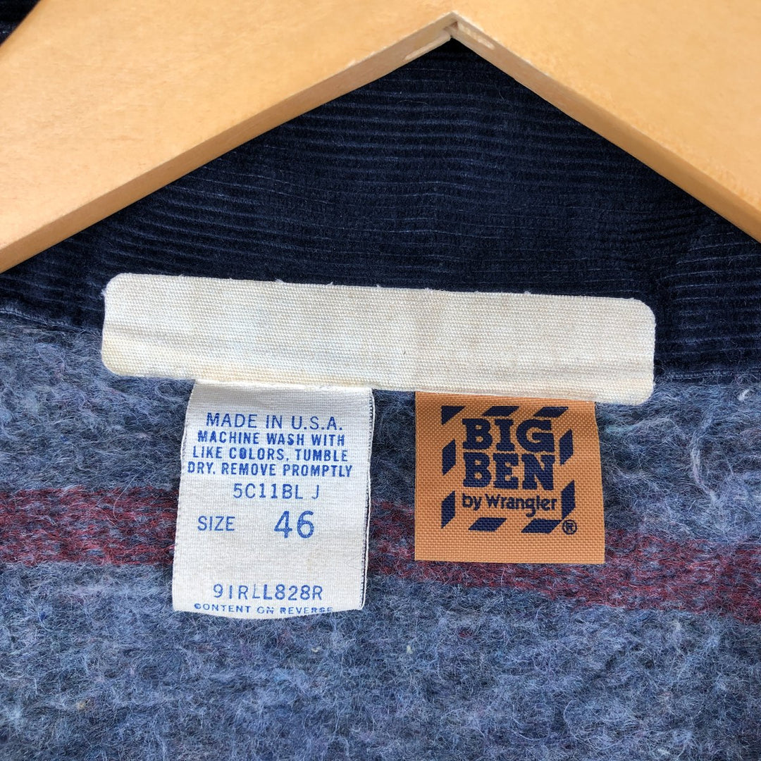 Vintage 70s-80'S Big Ben denim jacket, made in the USA, men's size XL cotton blue type Vintage Second Hand