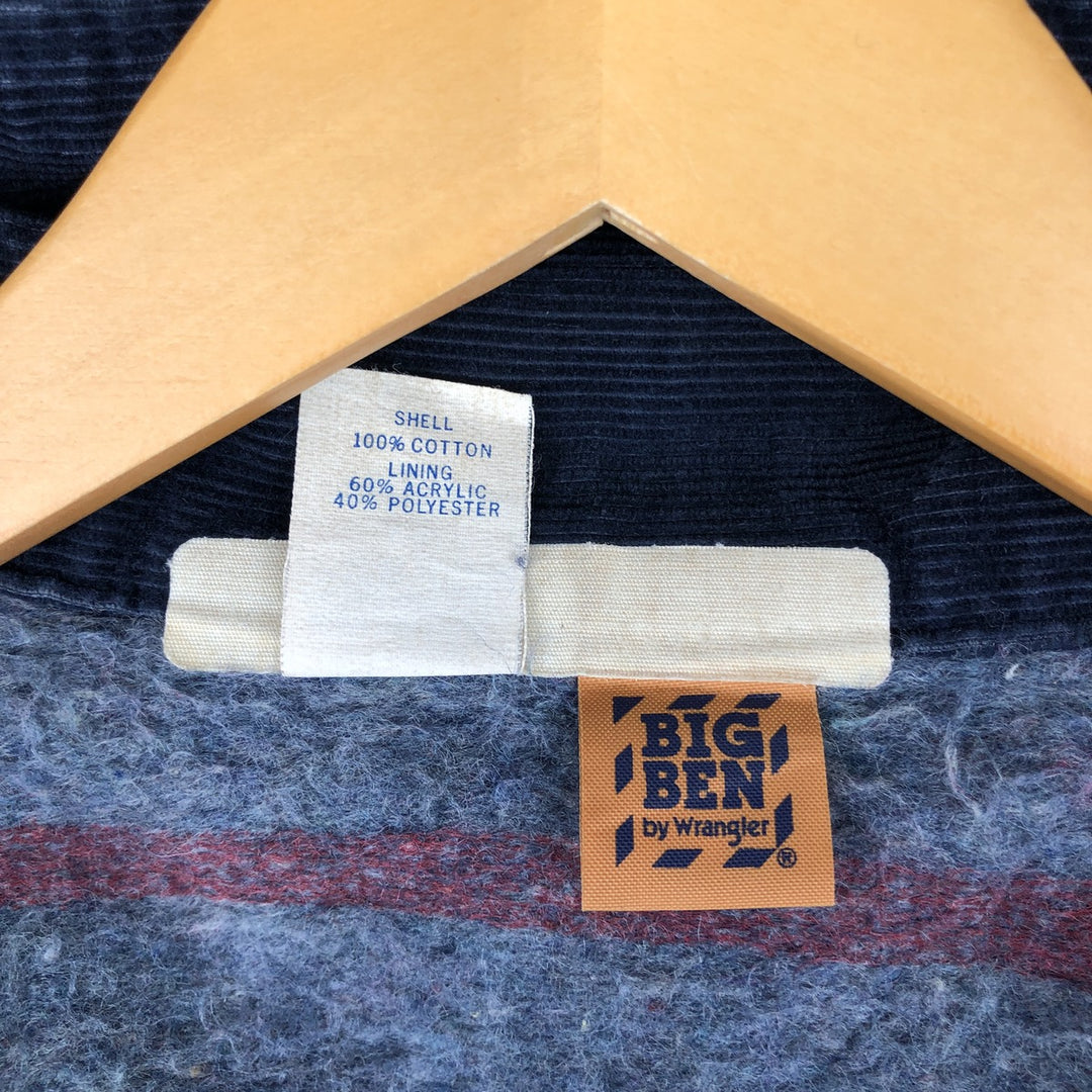 Vintage 70s-80'S Big Ben denim jacket, made in the USA, men's size XL cotton blue type Vintage Second Hand