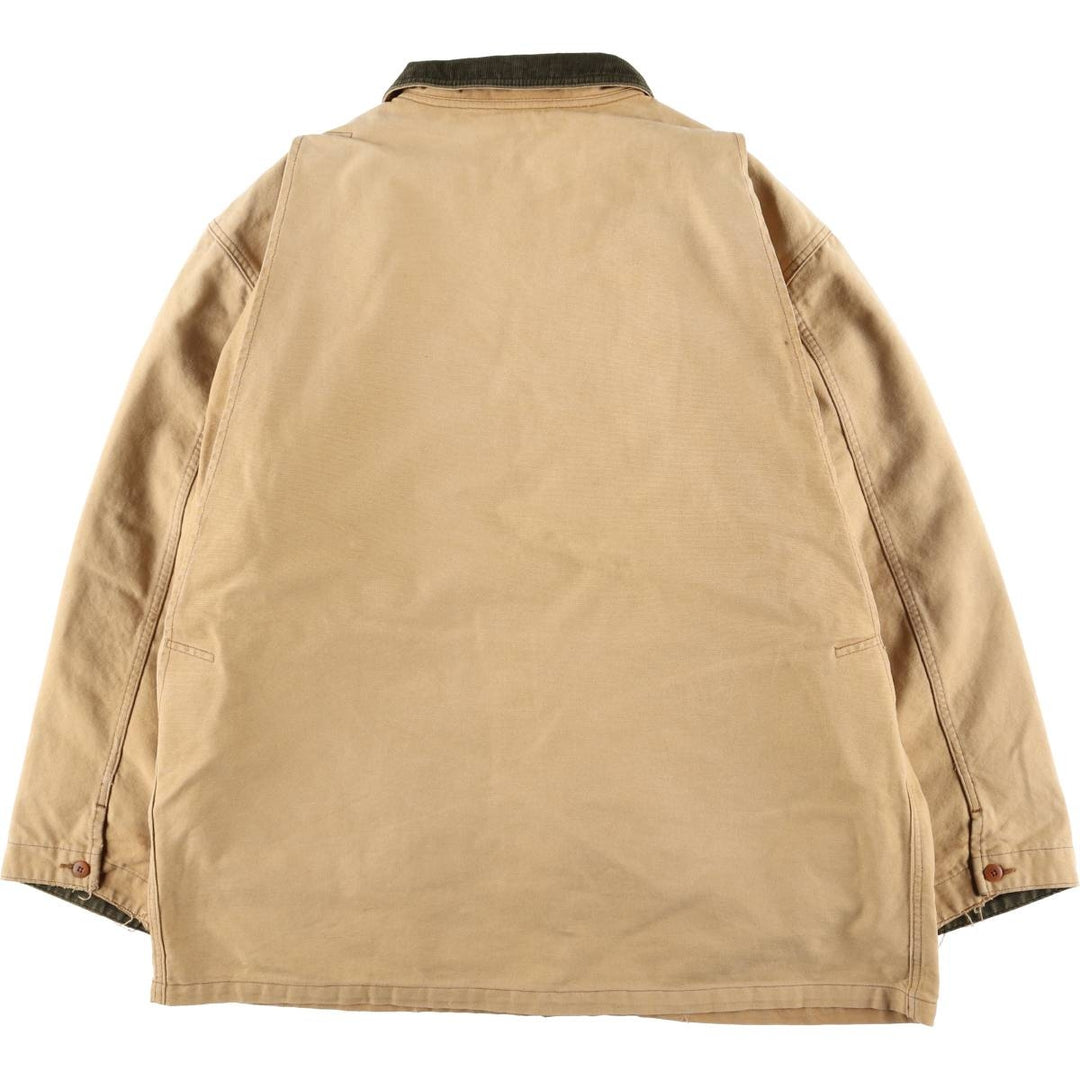 70s-80'S LLBean Duck Hunting Jacket, Men's Size XL unclear Beige type Vintage Second Hand