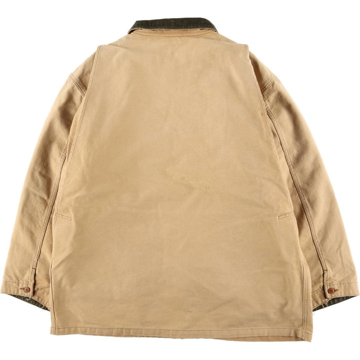 70s-80'S LLBean Duck Hunting Jacket, Men's Size XL unclear Beige type Vintage Second Hand