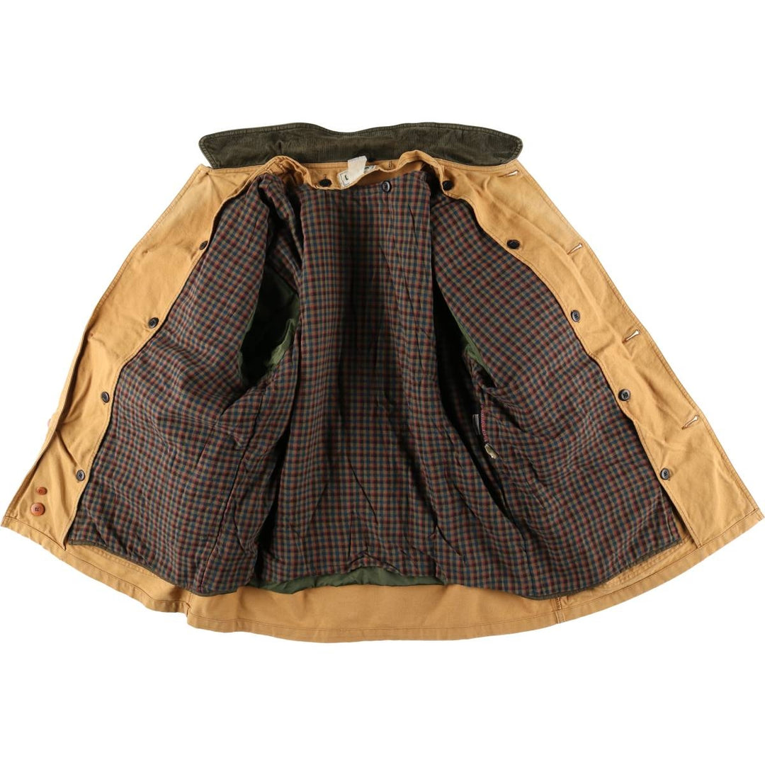 70s-80'S LLBean Duck Hunting Jacket, Men's Size XL unclear Beige type Vintage Second Hand