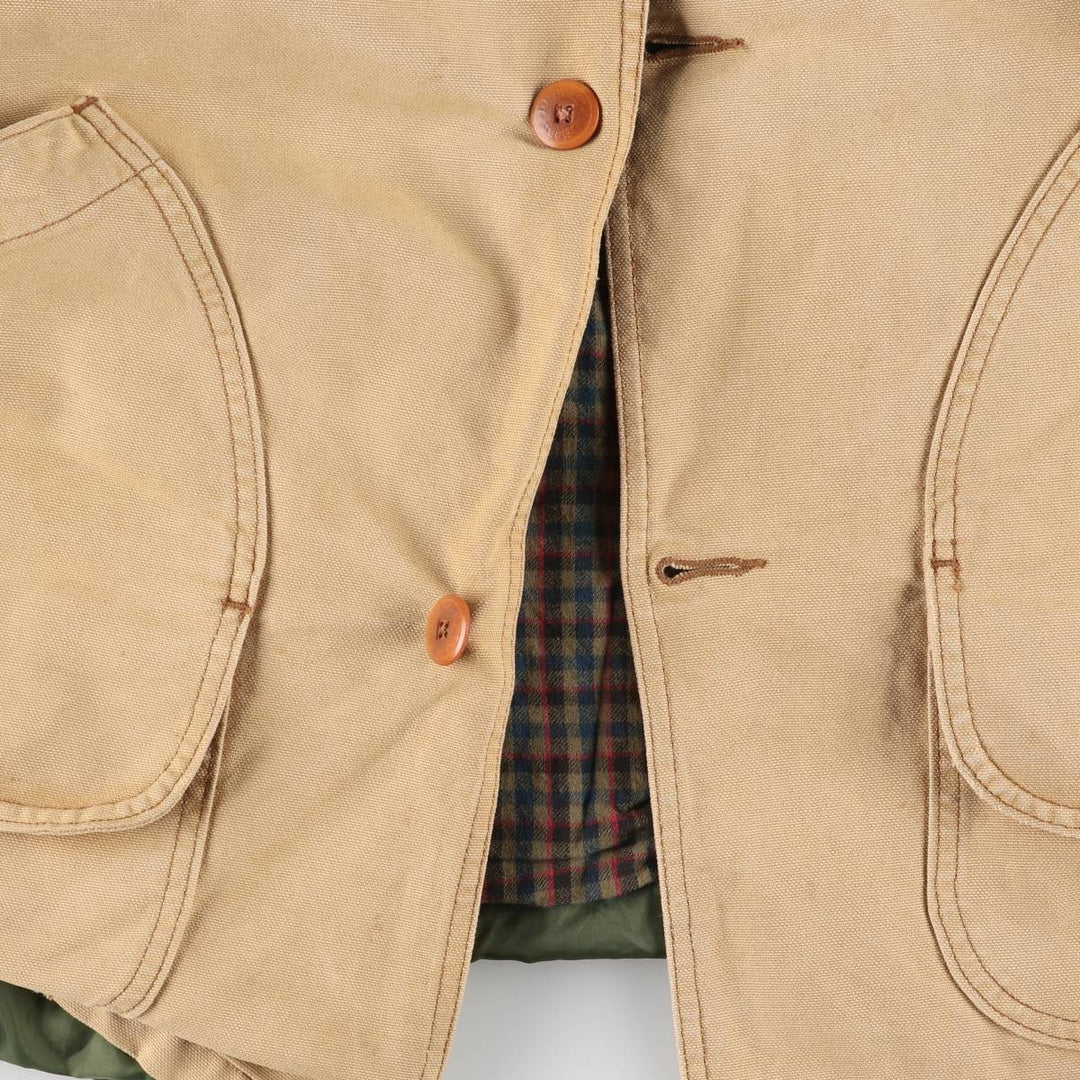 70s-80'S LLBean Duck Hunting Jacket, Men's Size XL unclear Beige type Vintage Second Hand