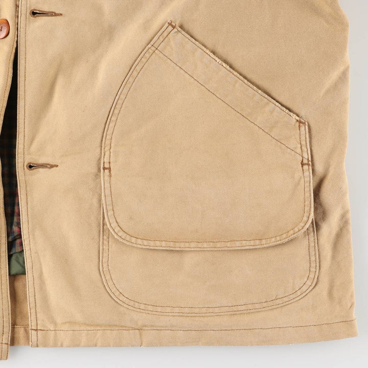 70s-80'S LLBean Duck Hunting Jacket, Men's Size XL unclear Beige type Vintage Second Hand