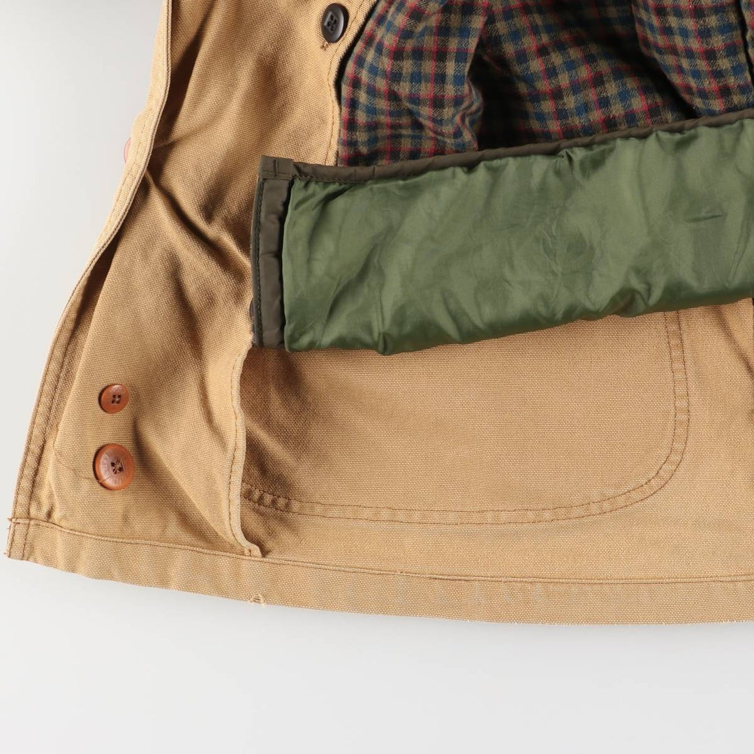 70s-80'S LLBean Duck Hunting Jacket, Men's Size XL unclear Beige type Vintage Second Hand