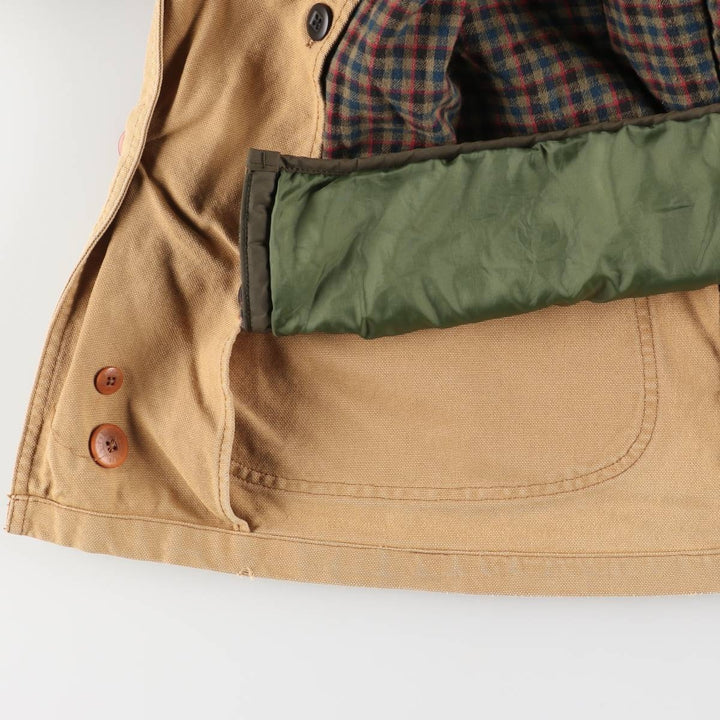 70s-80'S LLBean Duck Hunting Jacket, Men's Size XL unclear Beige type Vintage Second Hand