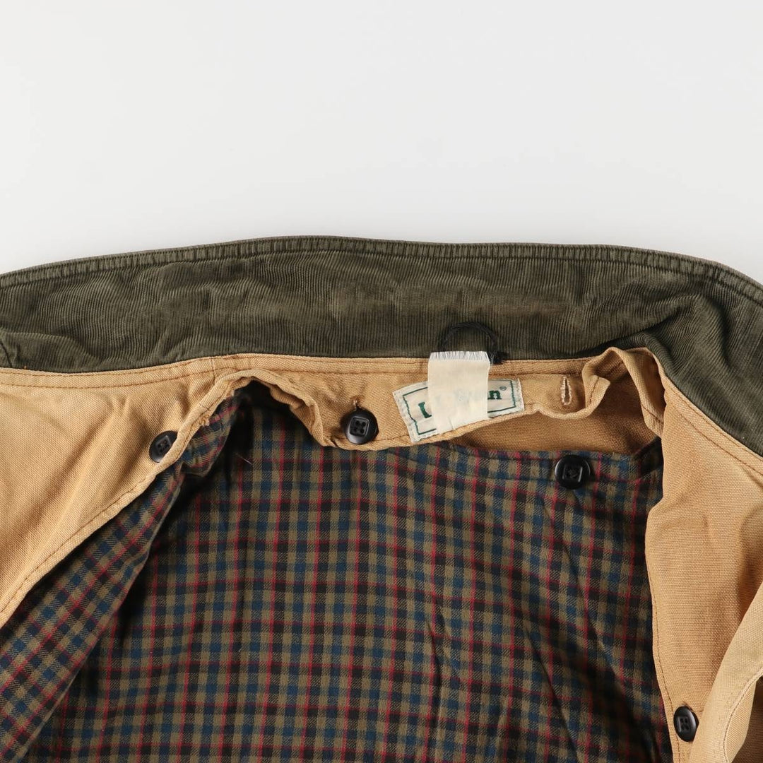 70s-80'S LLBean Duck Hunting Jacket, Men's Size XL unclear Beige type Vintage Second Hand