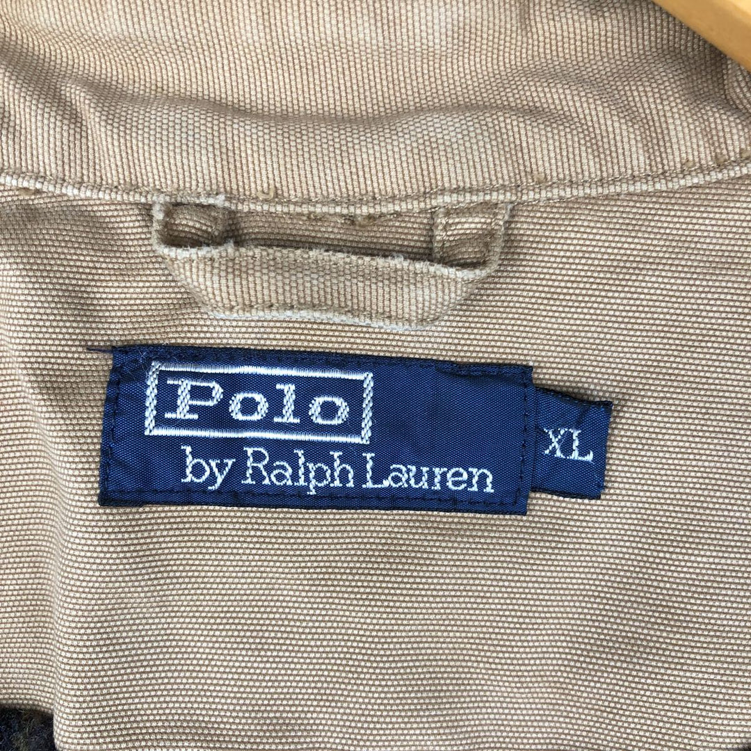 Ralph Lauren POLO by Ralph Lauren Hunting Jacket Men's XL cotton beige type brown Vintage Second Hand