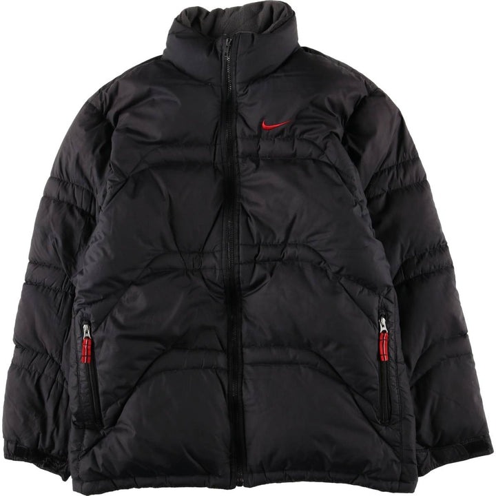 2000'S Nike Ripstop Down Jacket, Men's Size Medium polyester black type Vintage Second Hand