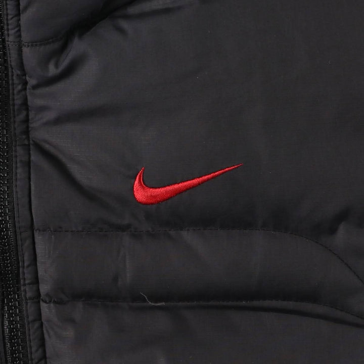 2000'S Nike Ripstop Down Jacket, Men's Size Medium polyester black type Vintage Second Hand