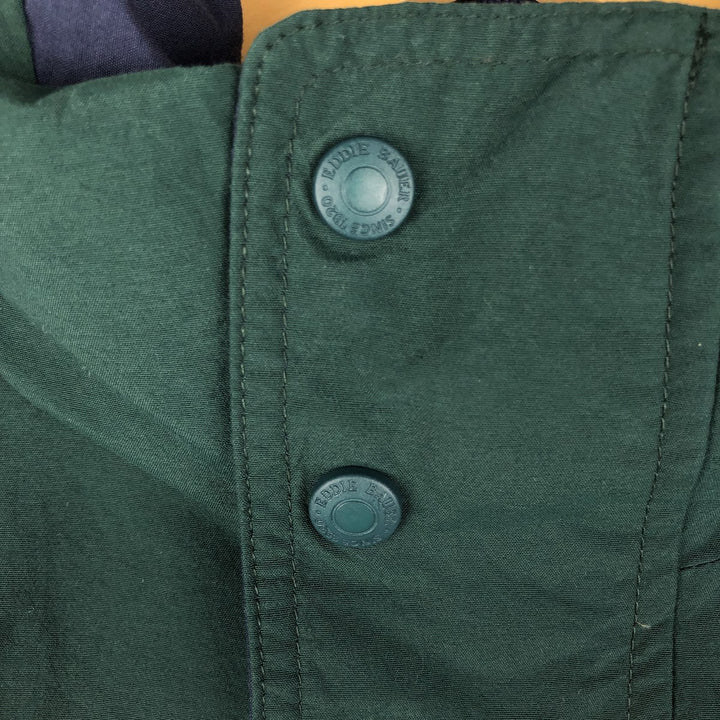 2000'S Eddie Bauer Ridge Line Gore-Tex Goose Down Jacket, Men's Size L Nylon green type Vintage Second Hand