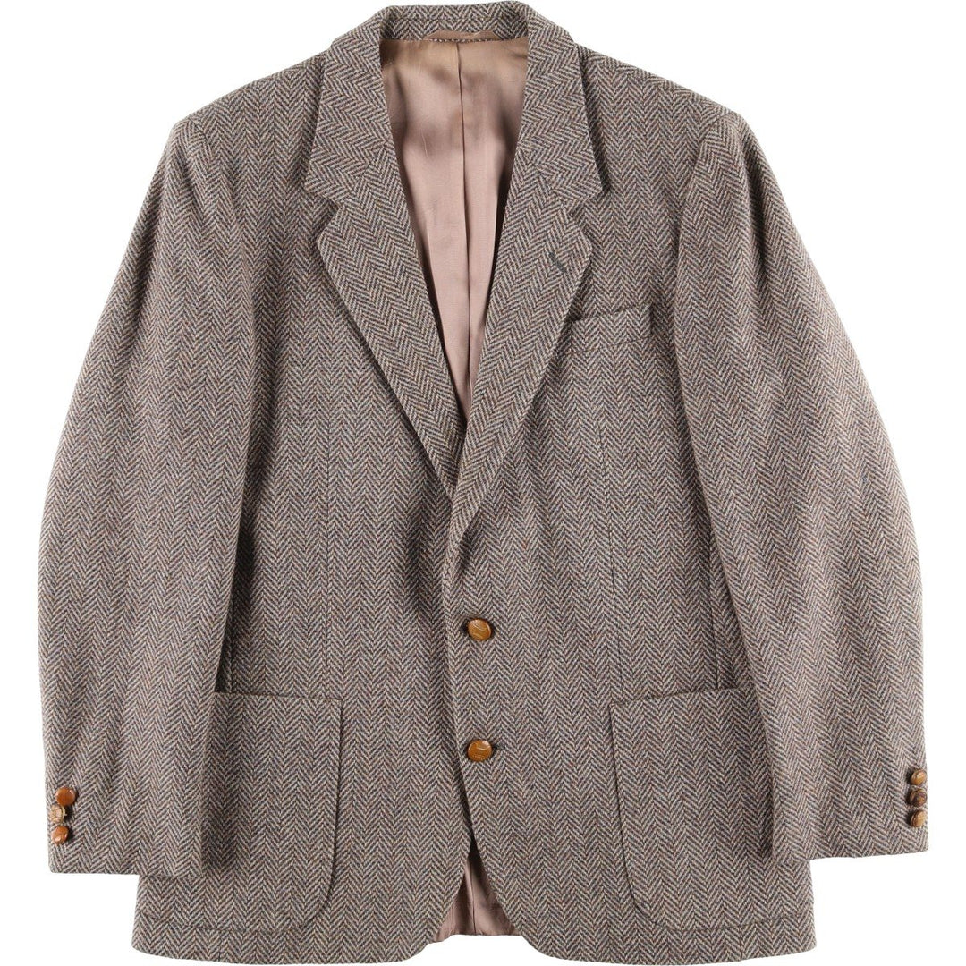 Vintage Egon Von Furstenberg herringbone tweed jacket, made in Italy, size M. unclear Beige type Vintage Second Hand