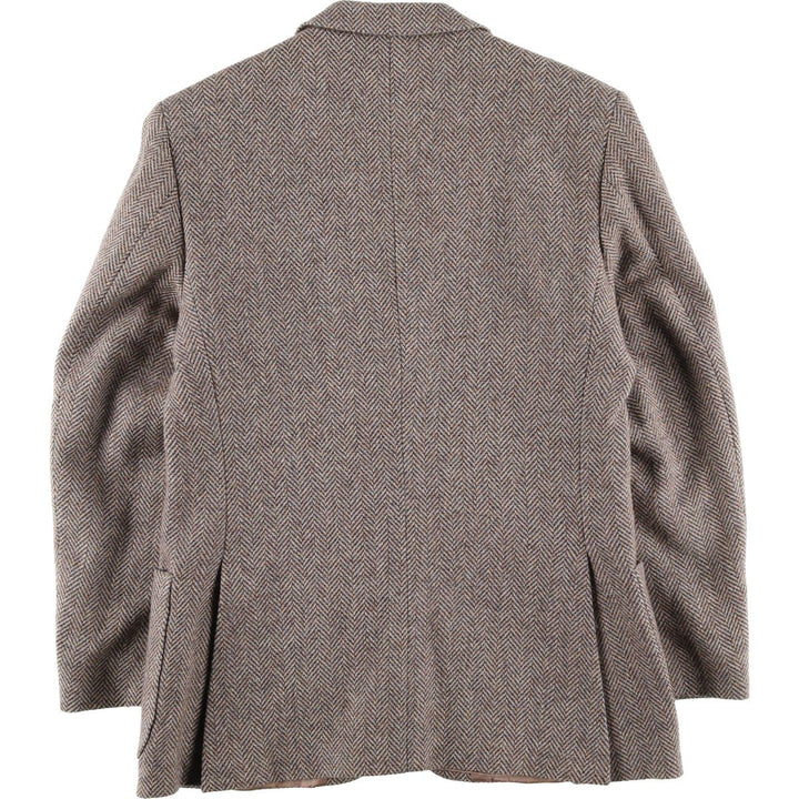 Vintage Egon Von Furstenberg herringbone tweed jacket, made in Italy, size M. unclear Beige type Vintage Second Hand