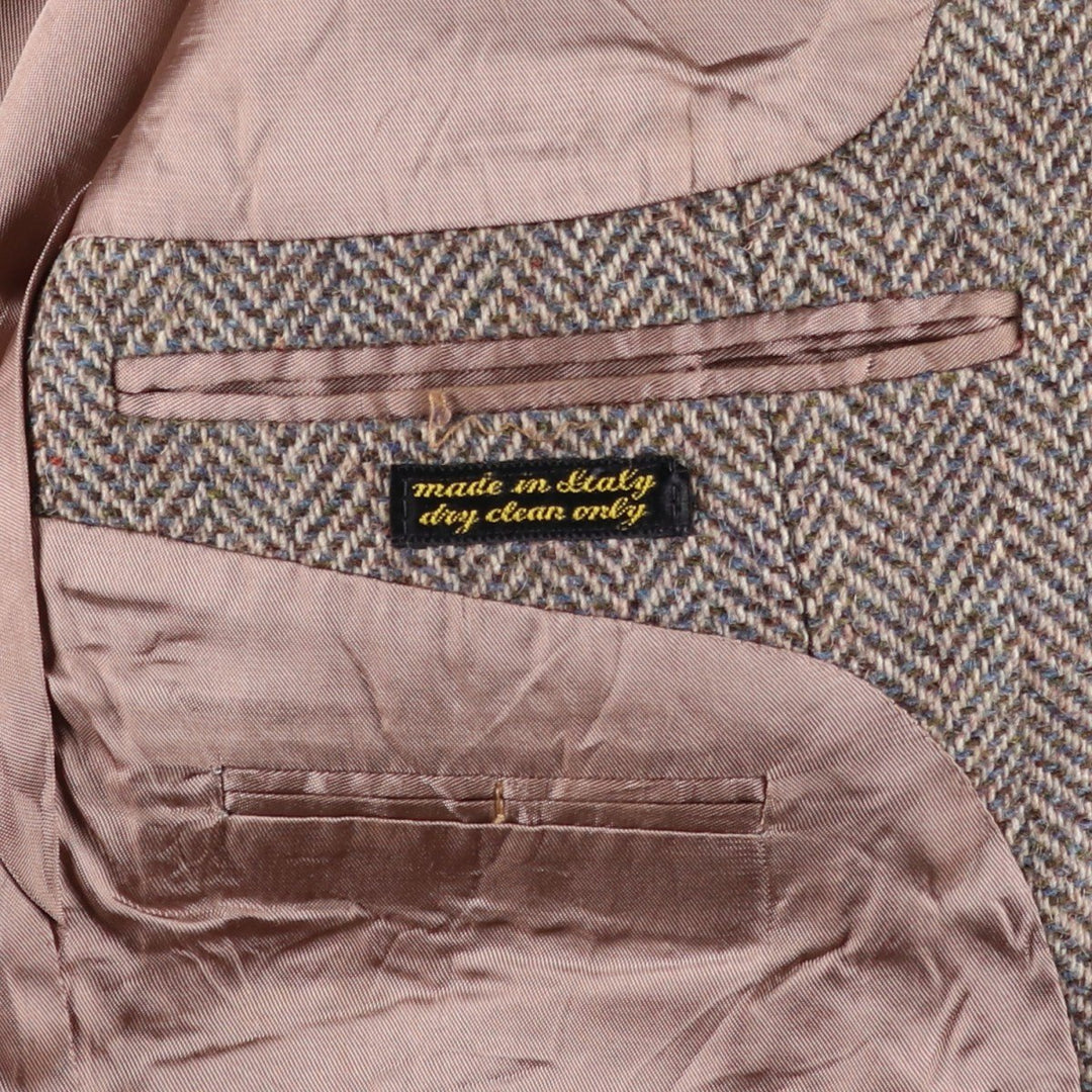 Vintage Egon Von Furstenberg herringbone tweed jacket, made in Italy, size M. unclear Beige type Vintage Second Hand