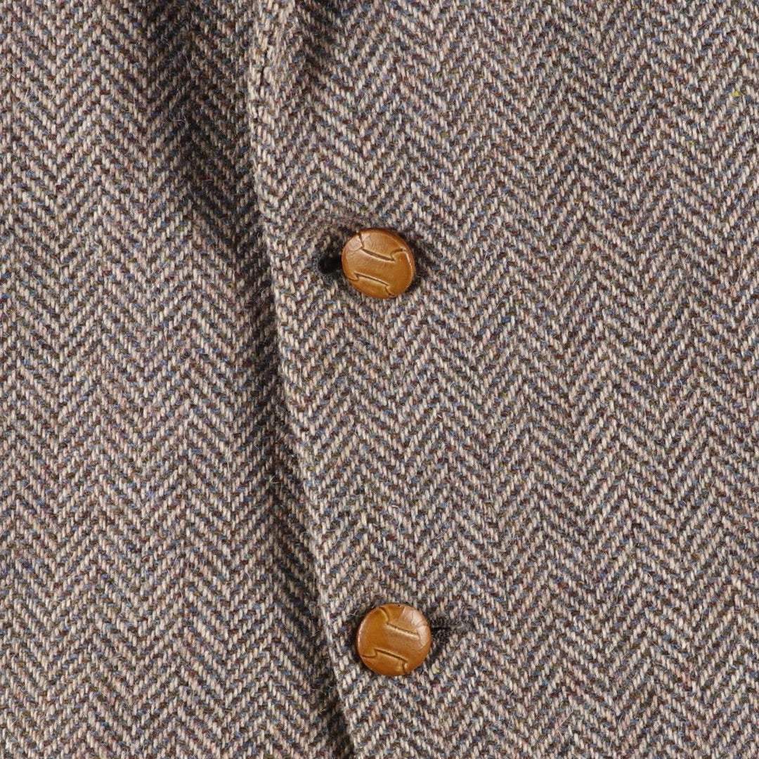 Vintage Egon Von Furstenberg herringbone tweed jacket, made in Italy, size M. unclear Beige type Vintage Second Hand