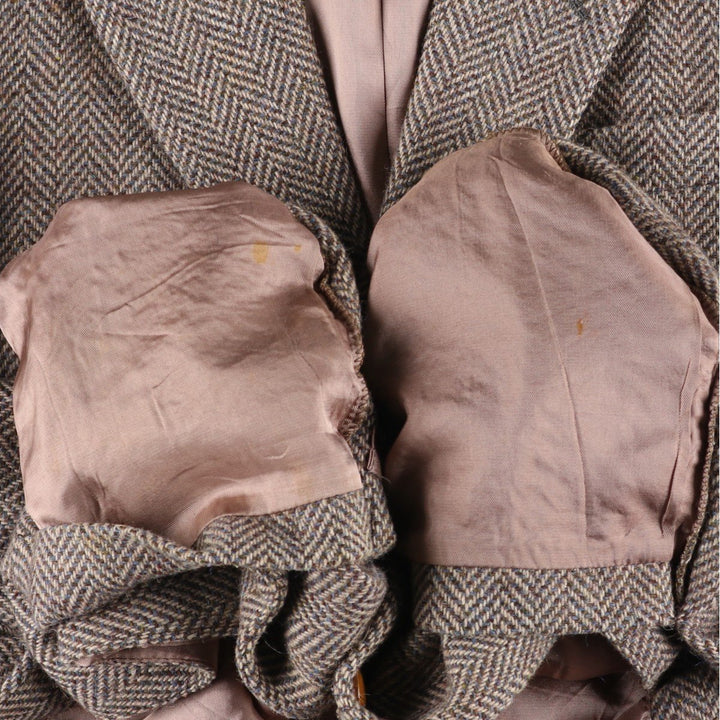 Vintage Egon Von Furstenberg herringbone tweed jacket, made in Italy, size M. unclear Beige type Vintage Second Hand