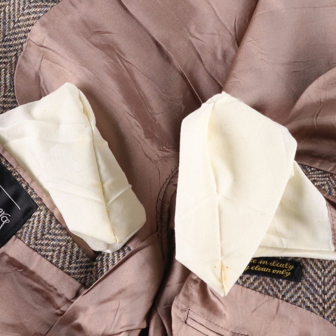 Vintage Egon Von Furstenberg herringbone tweed jacket, made in Italy, size M. unclear Beige type Vintage Second Hand