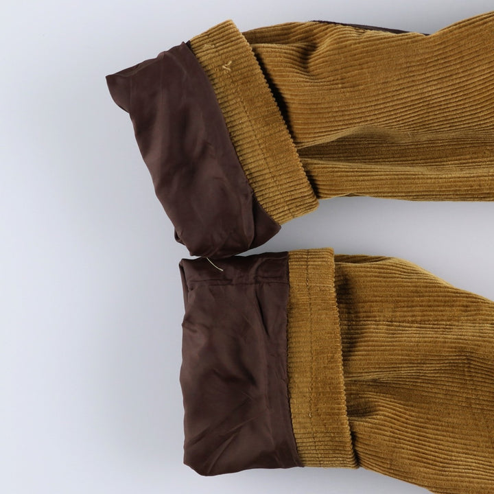 90s-00'S LLBean Corduroy Tailored Jacket, Men's Size L cotton beige type brown Vintage Second Hand