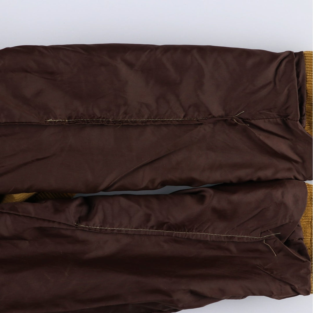 90s-00'S LLBean Corduroy Tailored Jacket, Men's Size L cotton beige type brown Vintage Second Hand