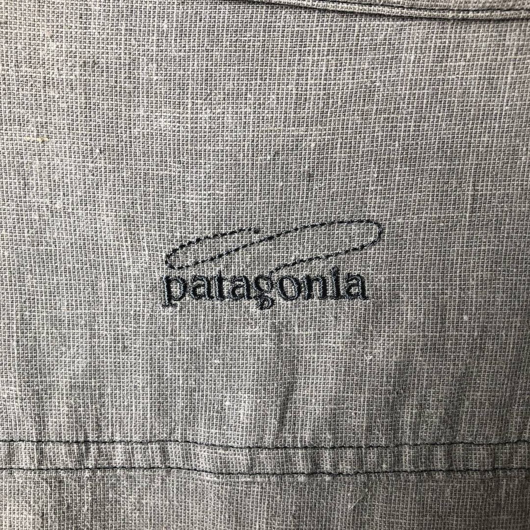Patagonia 52190SP13 Long Sleeve Hemp Box Shirt, Men's XL Hemp gray type Vintage Second Hand