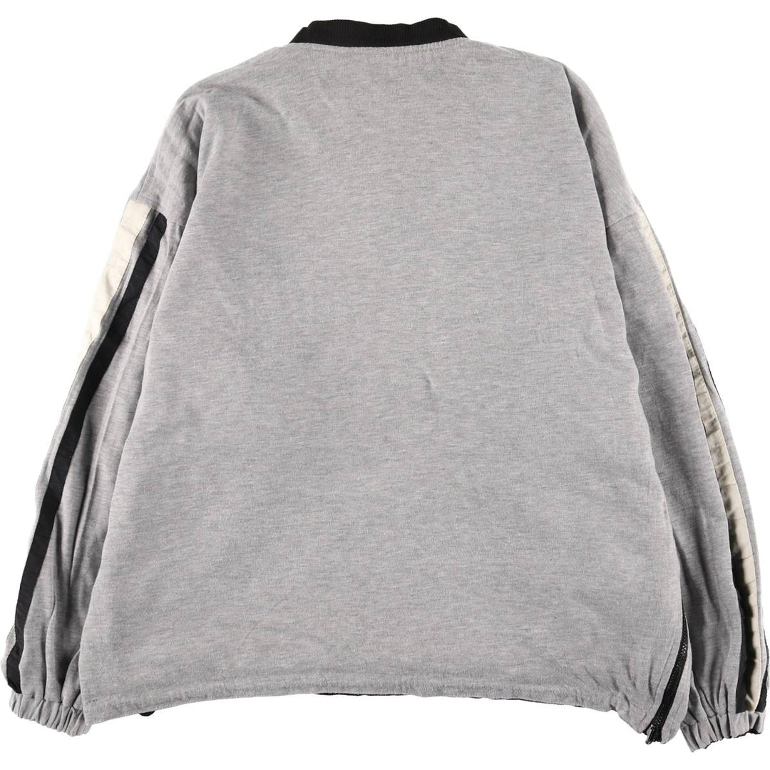 90'S Starter NFL Jacksonville Jaguars Tiger Pattern V-Neck Reversible Nylon Pullover, Men's Size XL Nylon black type Vintage Second Hand