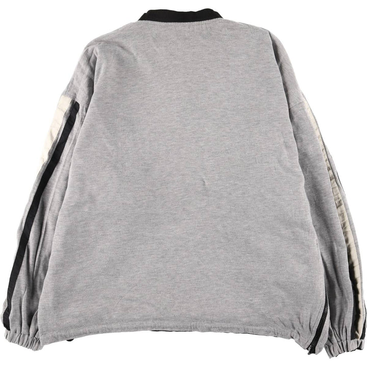 90'S Starter NFL Jacksonville Jaguars Tiger Pattern V-Neck Reversible Nylon Pullover, Men's Size XL Nylon black type Vintage Second Hand