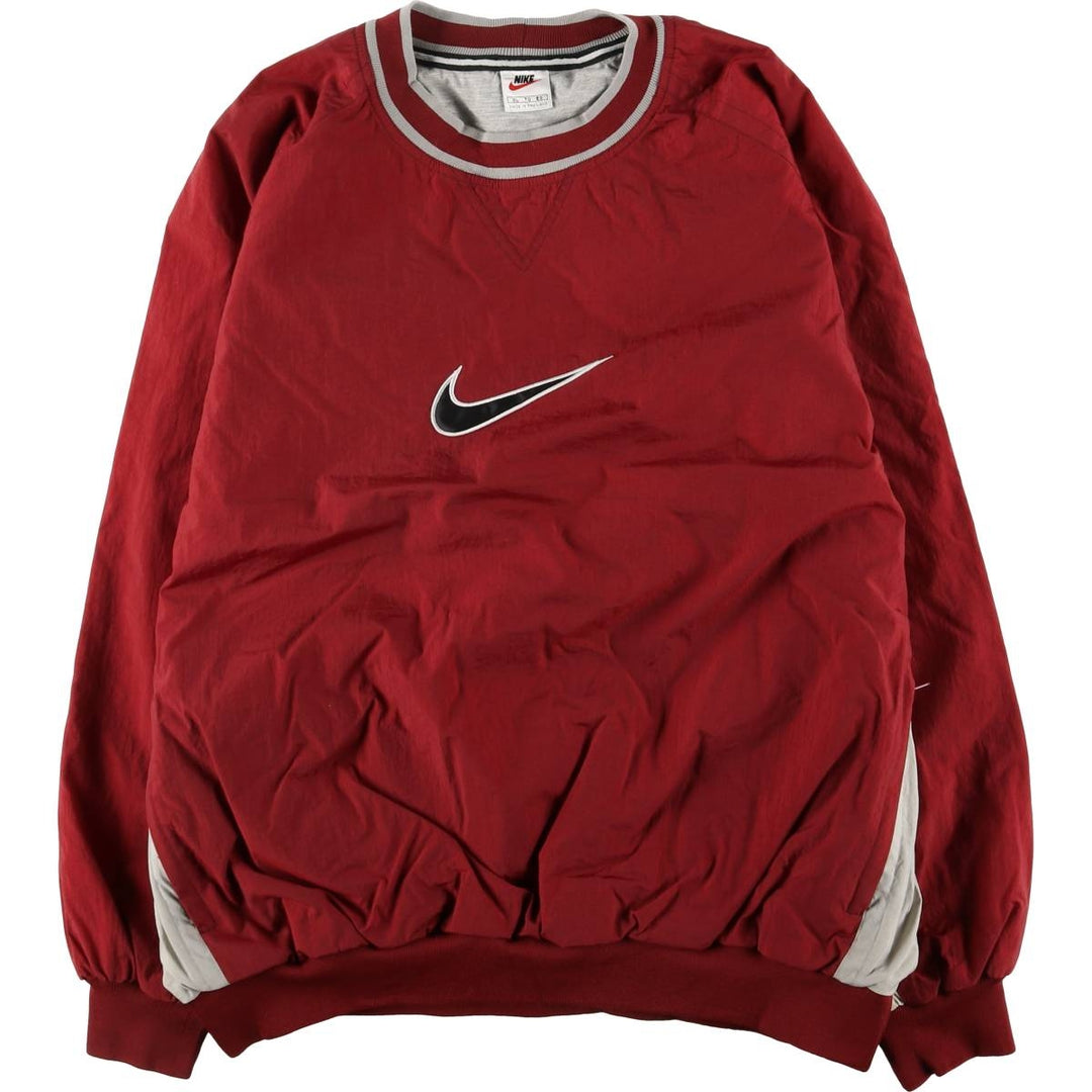 90'S Nike Nylon Pullover, Men's XL, Vintage Nylon red type Vintage Second Hand