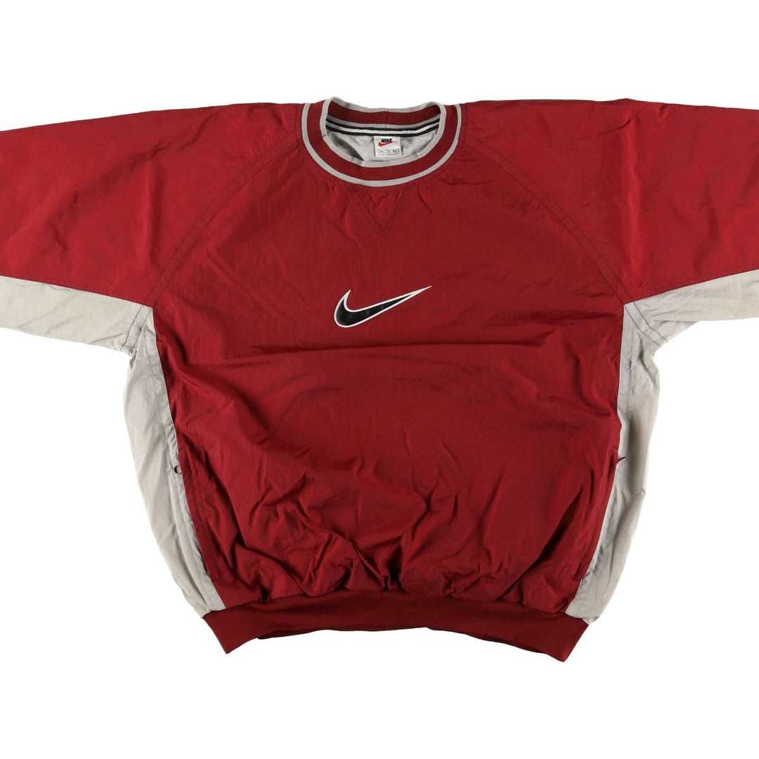90'S Nike Nylon Pullover, Men's XL, Vintage Nylon red type Vintage Second Hand