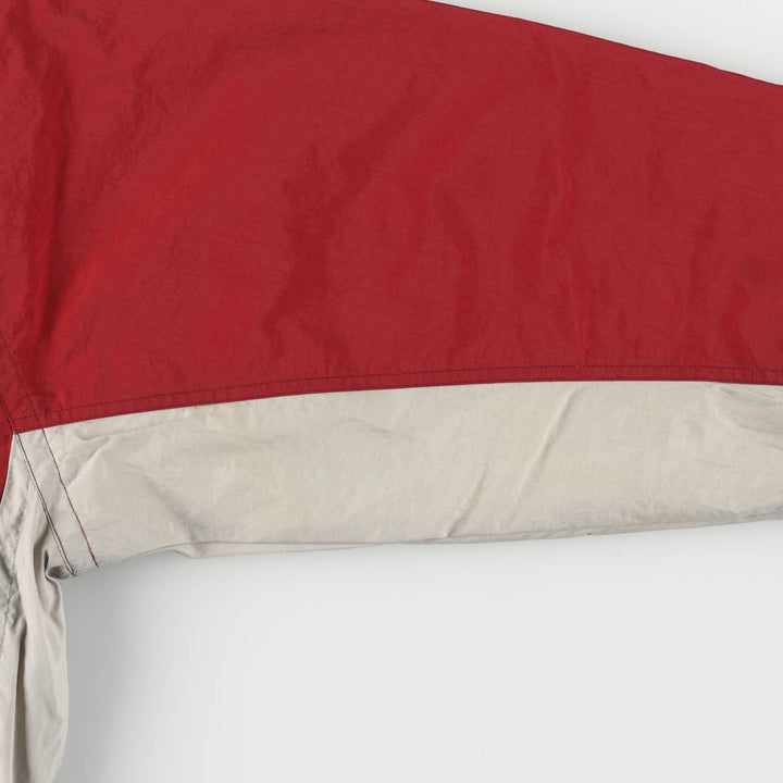 90'S Nike Nylon Pullover, Men's XL, Vintage Nylon red type Vintage Second Hand