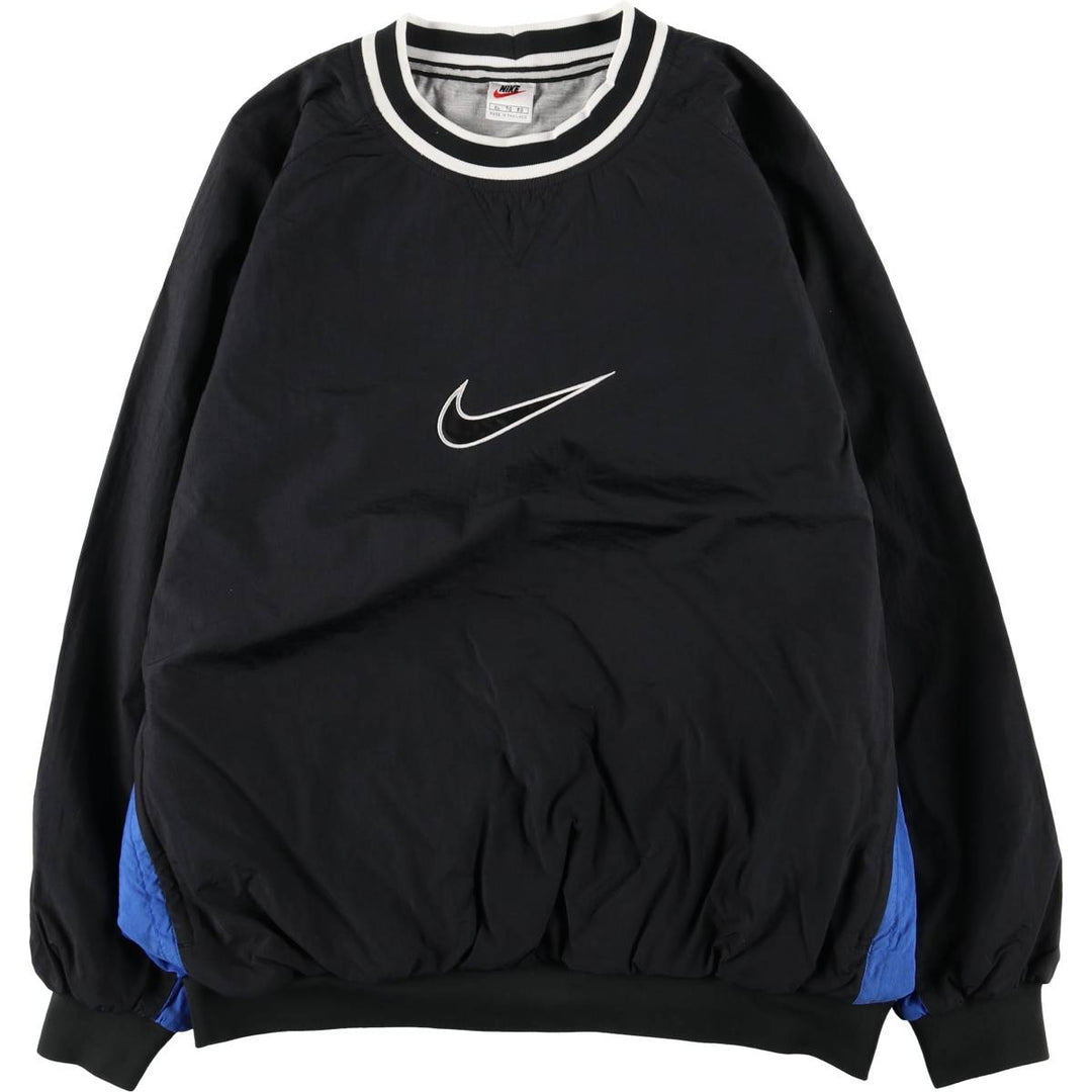 90'S Nike Nylon Pullover, Men's XL, Vintage Nylon black type Vintage Second Hand