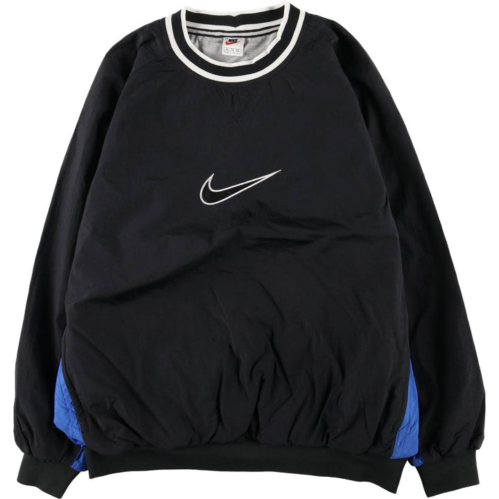 90'S Nike Nylon Pullover, Men's XL, Vintage Nylon black type Vintage Second Hand