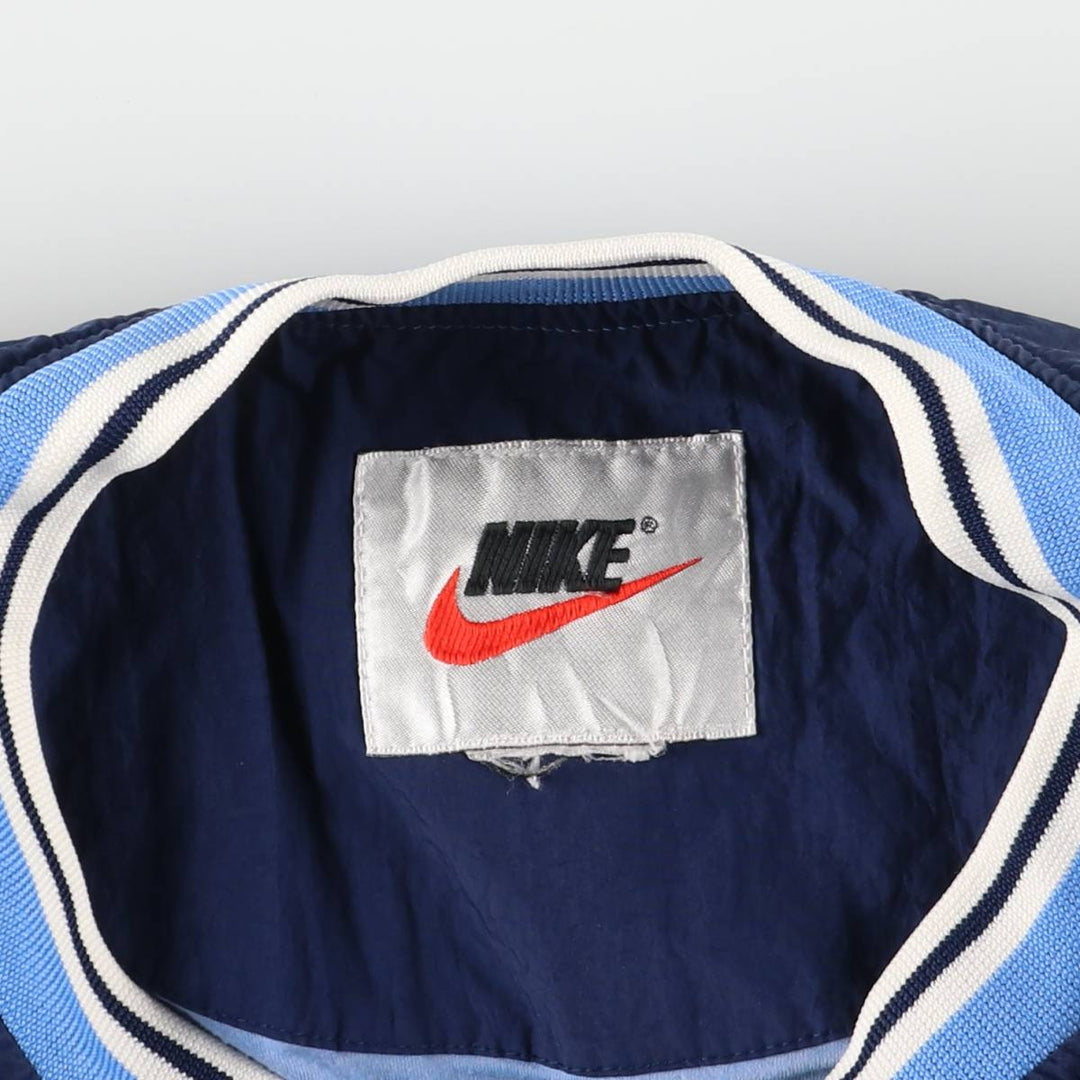 90'S Nike V-neck nylon pullover, men's XXL size, vintage Nylon navy blue type Vintage Second Hand
