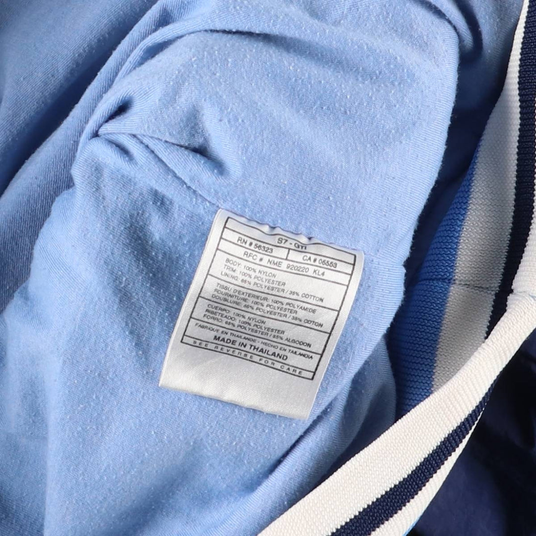 90'S Nike V-neck nylon pullover, men's XXL size, vintage Nylon navy blue type Vintage Second Hand