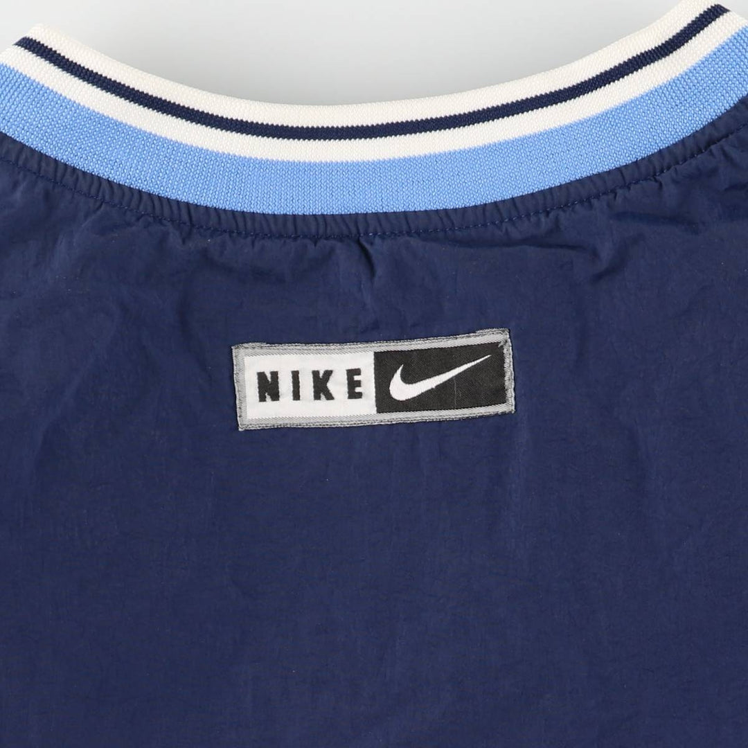 90'S Nike V-neck nylon pullover, men's XXL size, vintage Nylon navy blue type Vintage Second Hand