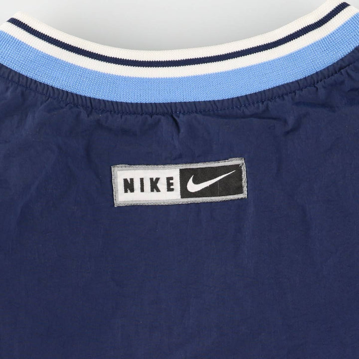 90'S Nike V-neck nylon pullover, men's XXL size, vintage Nylon navy blue type Vintage Second Hand