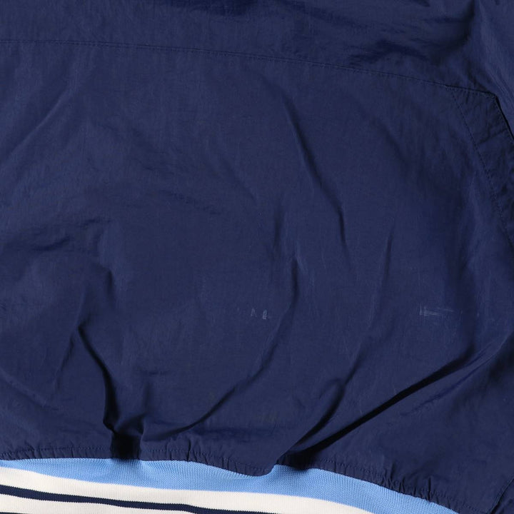 90'S Nike V-neck nylon pullover, men's XXL size, vintage Nylon navy blue type Vintage Second Hand