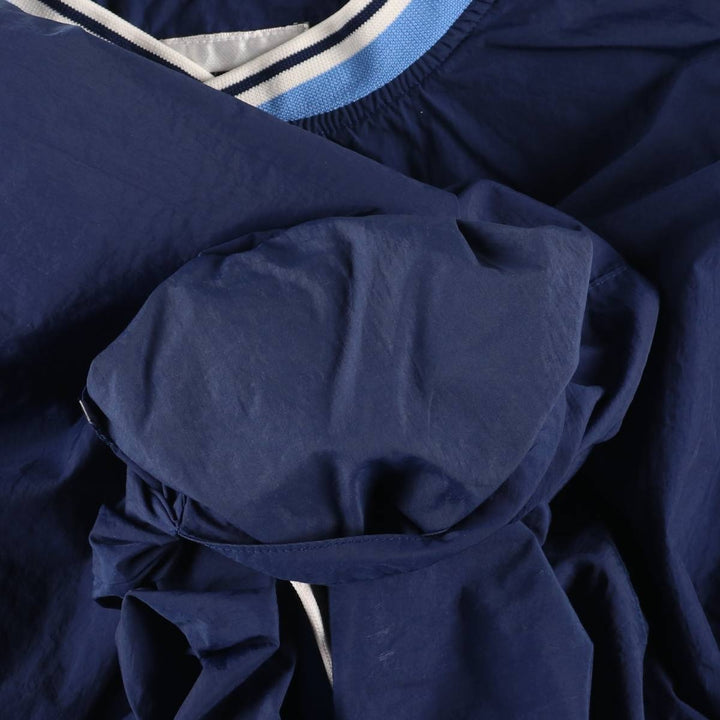 90'S Nike V-neck nylon pullover, men's XXL size, vintage Nylon navy blue type Vintage Second Hand