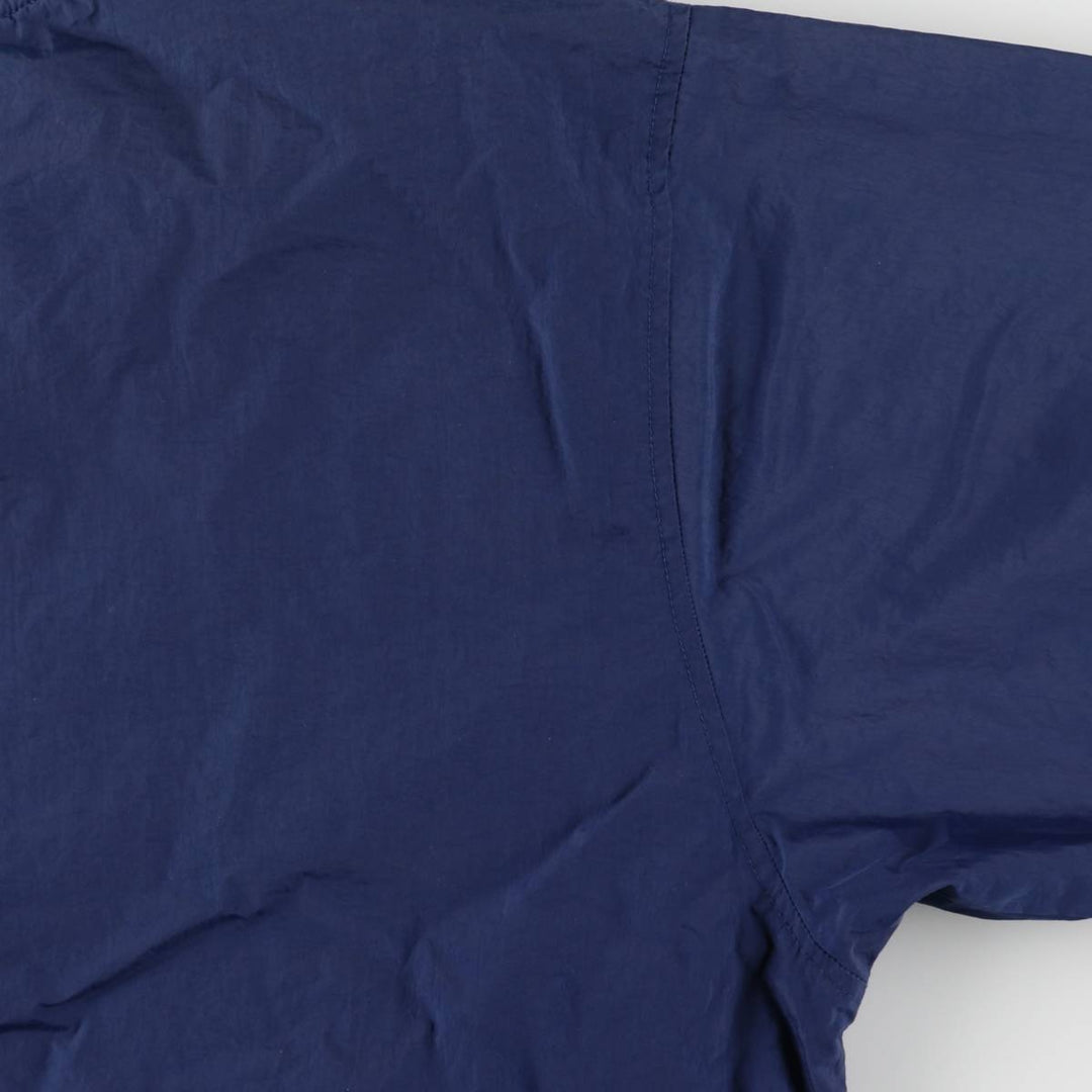 90'S Nike V-neck nylon pullover, men's XXL size, vintage Nylon navy blue type Vintage Second Hand