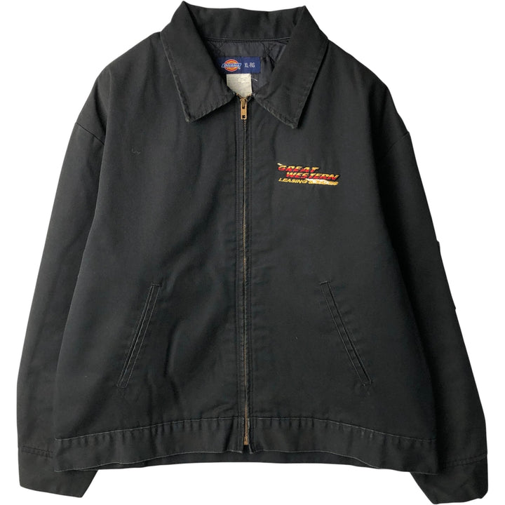 Dickies padded work jacket, men's size XL polyester black type Vintage Second Hand