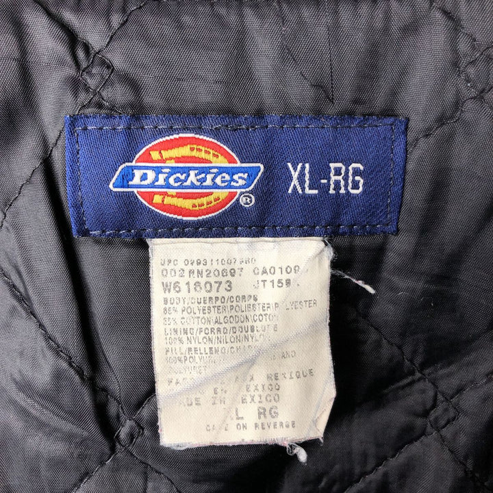 Dickies padded work jacket, men's size XL polyester black type Vintage Second Hand