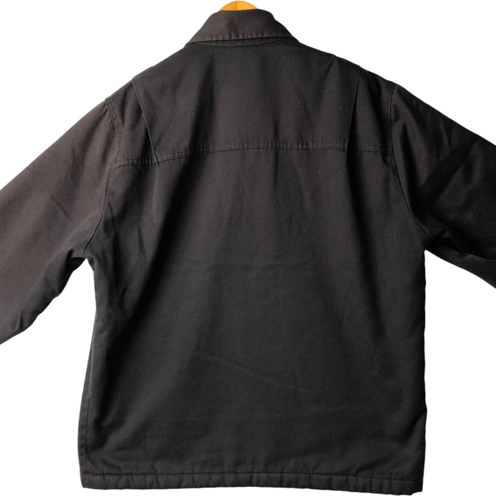 Dickies padded work jacket, men's size L polyester black type Vintage Second Hand