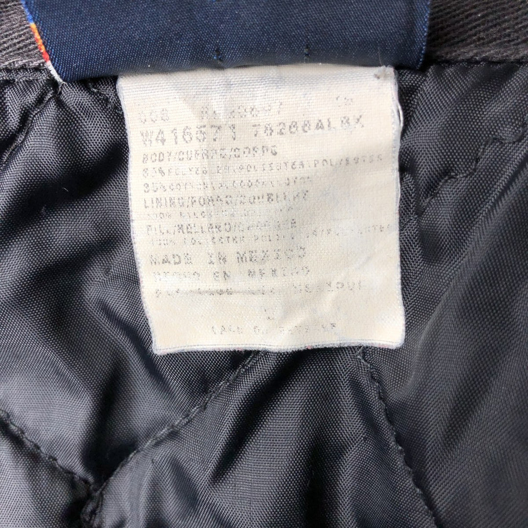 Dickies padded work jacket, men's size L polyester black type Vintage Second Hand