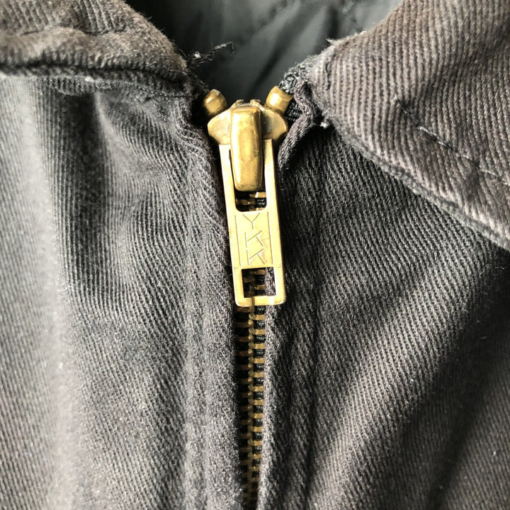 Dickies padded work jacket, men's size L polyester black type Vintage Second Hand