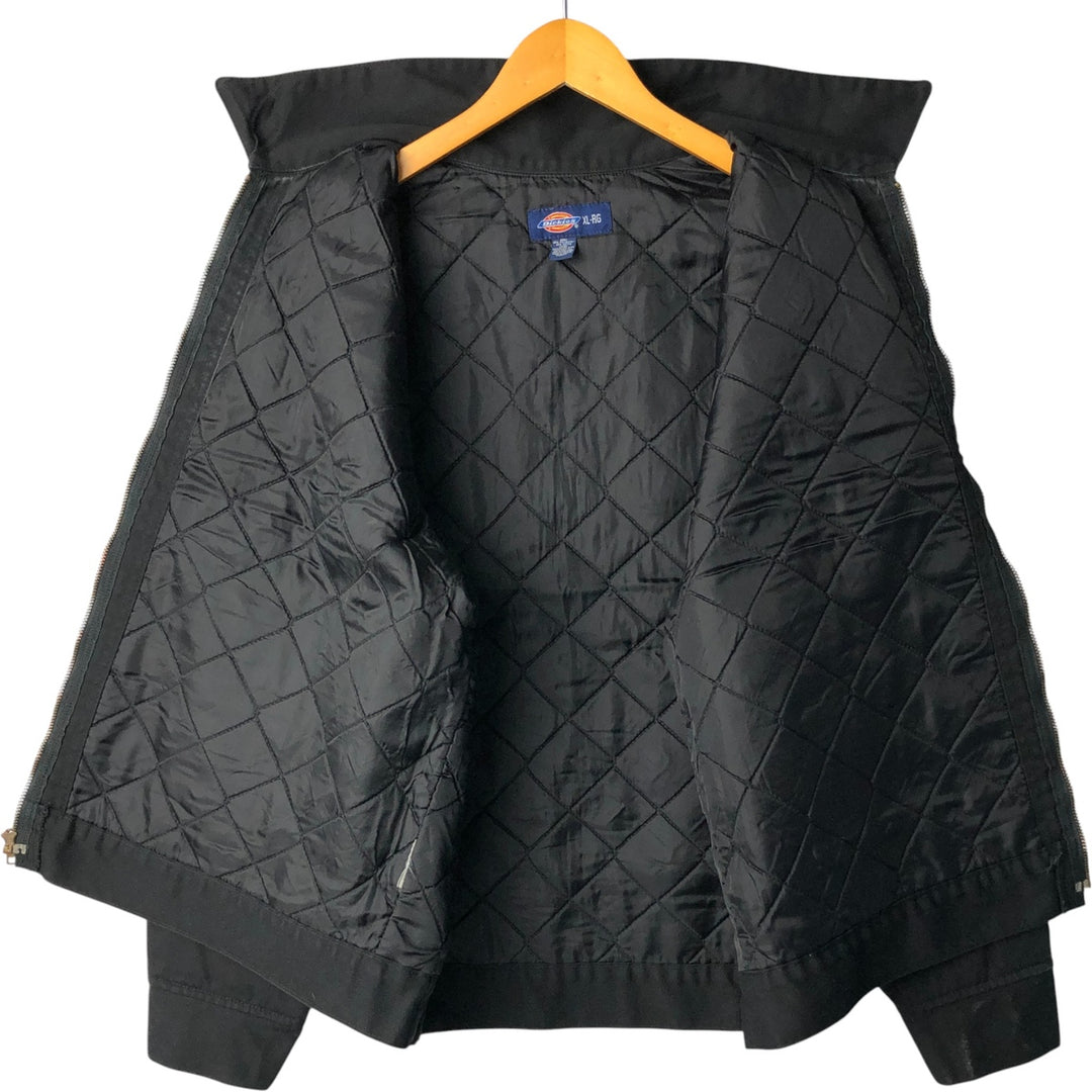 Dickies padded work jacket, men's size XL polyester black type Vintage Second Hand