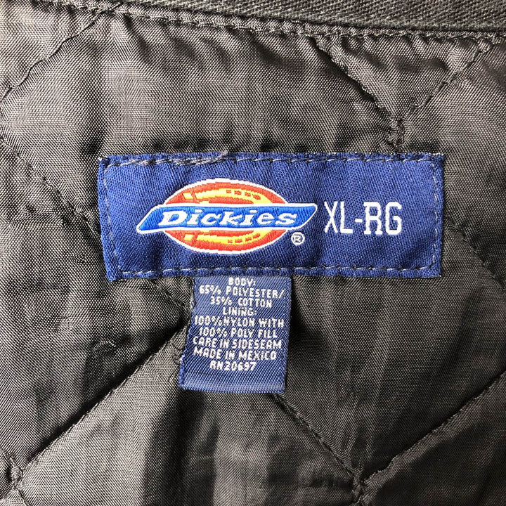 Dickies padded work jacket, men's size XL polyester black type Vintage Second Hand