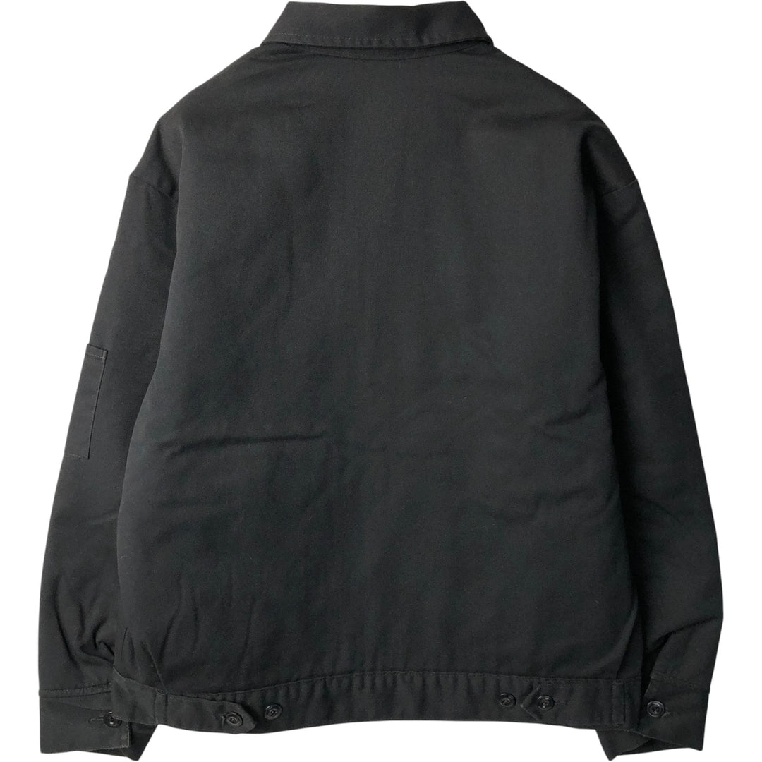 Dickies padded work jacket, men's size L polyester black type Vintage Second Hand