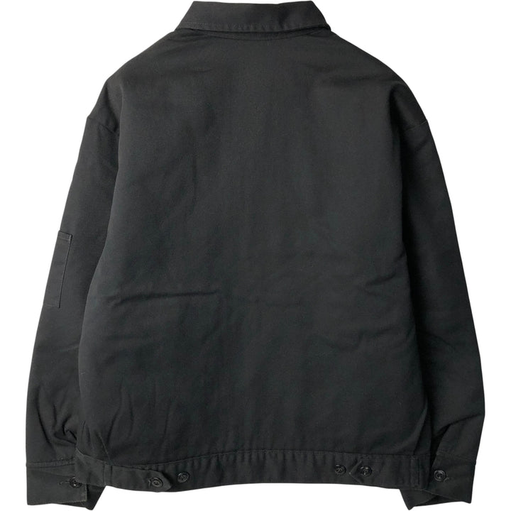 Dickies padded work jacket, men's size L polyester black type Vintage Second Hand