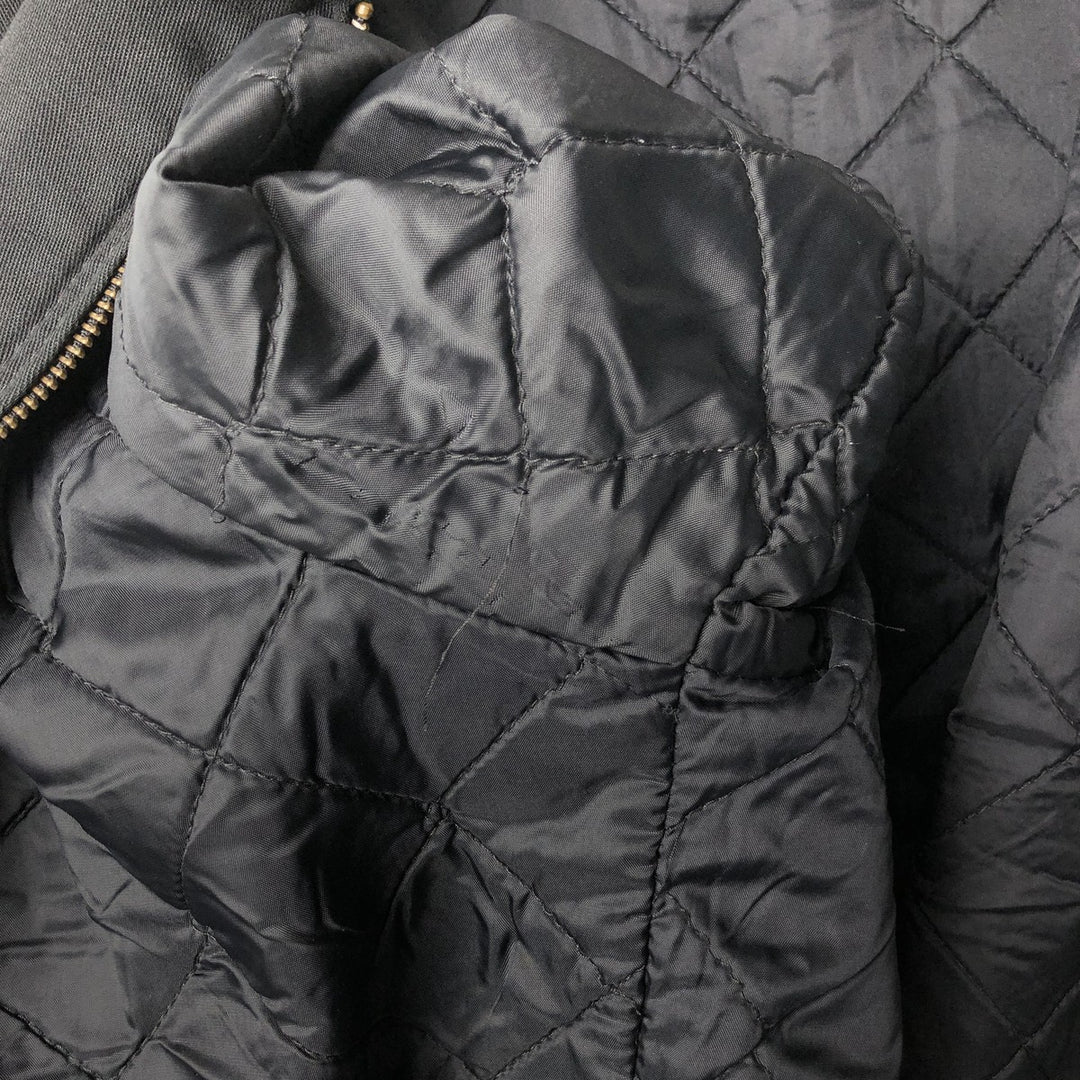 Dickies padded work jacket, men's size L polyester black type Vintage Second Hand